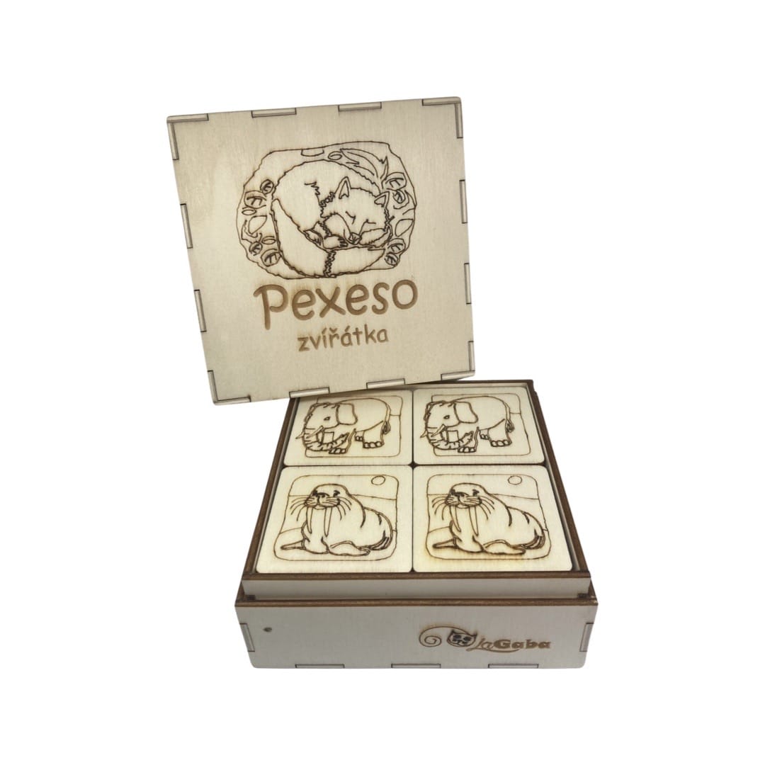 Dřevěné pexeso "Zvířátka" Dřevěné pexeso "Zvířátka" - Obrázek 2