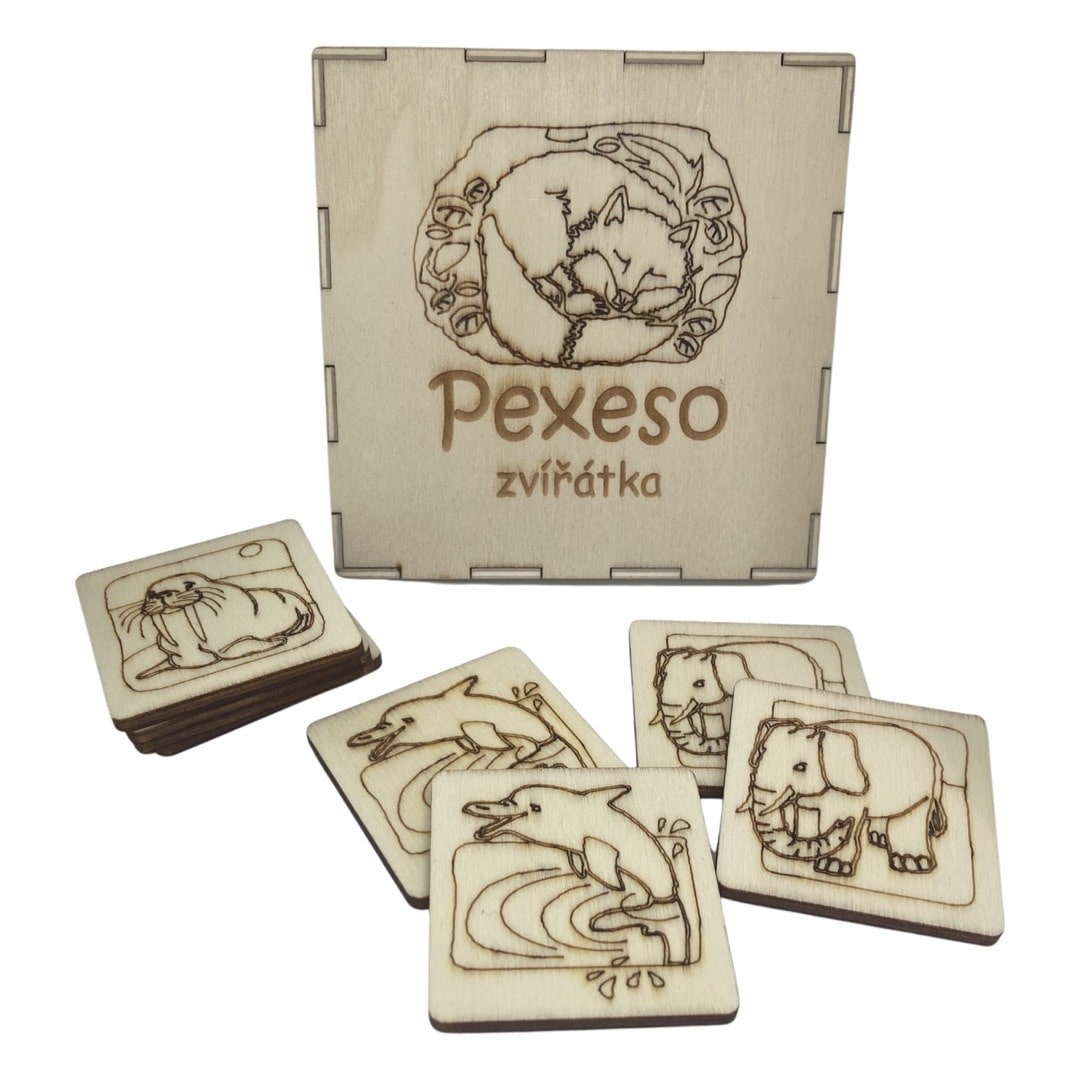 Dřevěné pexeso "Zvířátka" Dřevěné pexeso "Zvířátka"